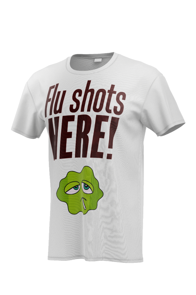Flu Shot Here T-Shirt Premium